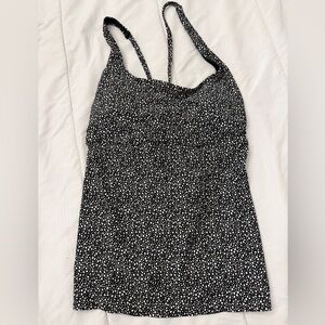 Shade & Shore Black and White Patterned Top